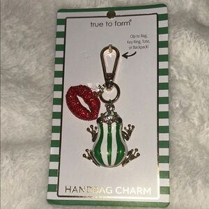 True to Form Green and Silver Frog Key Holder